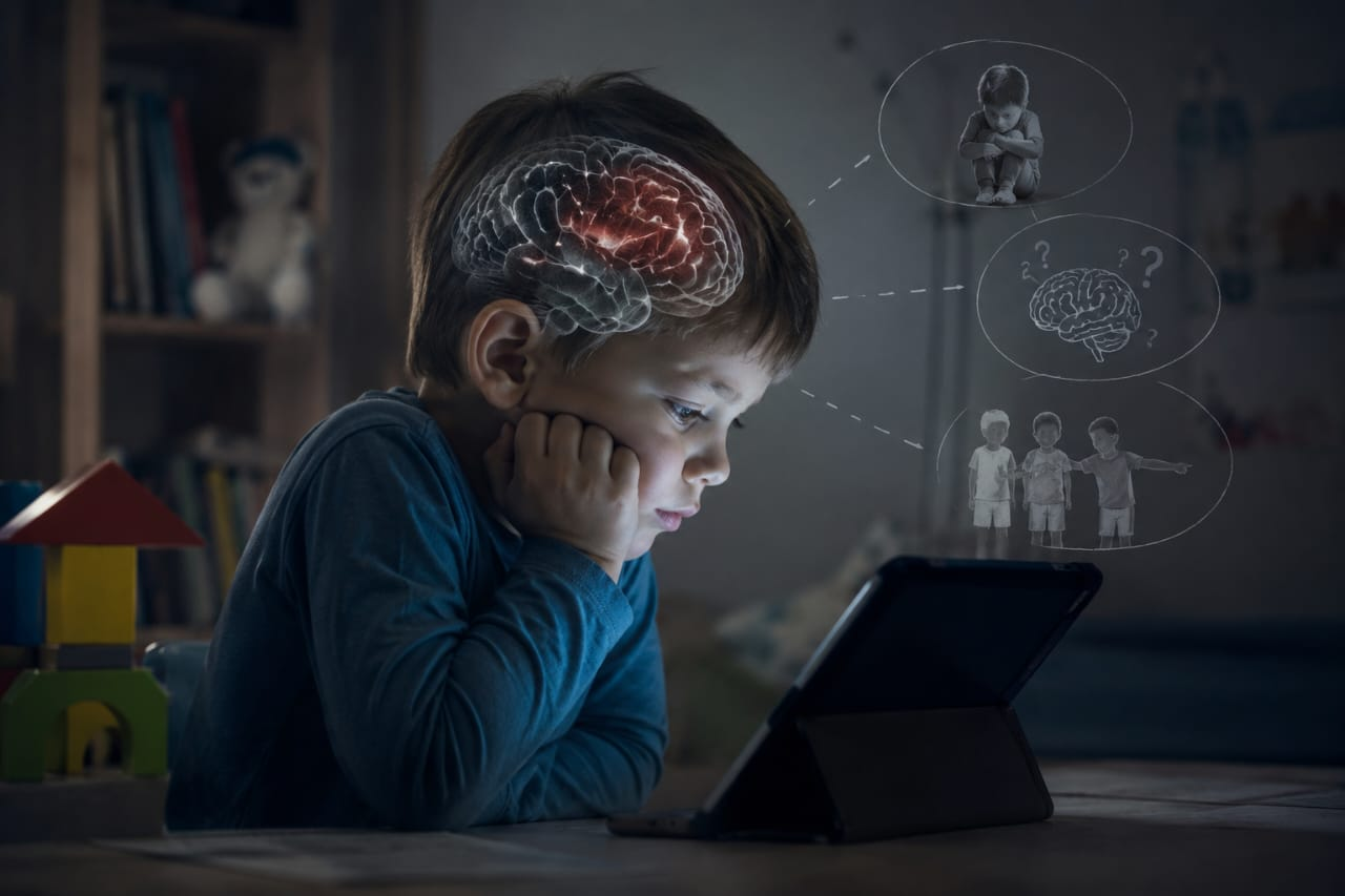 Impacto de las pantallas en el desarrollo emocional infantil